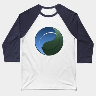 Sky n Leaf Yin Yang Baseball T-Shirt